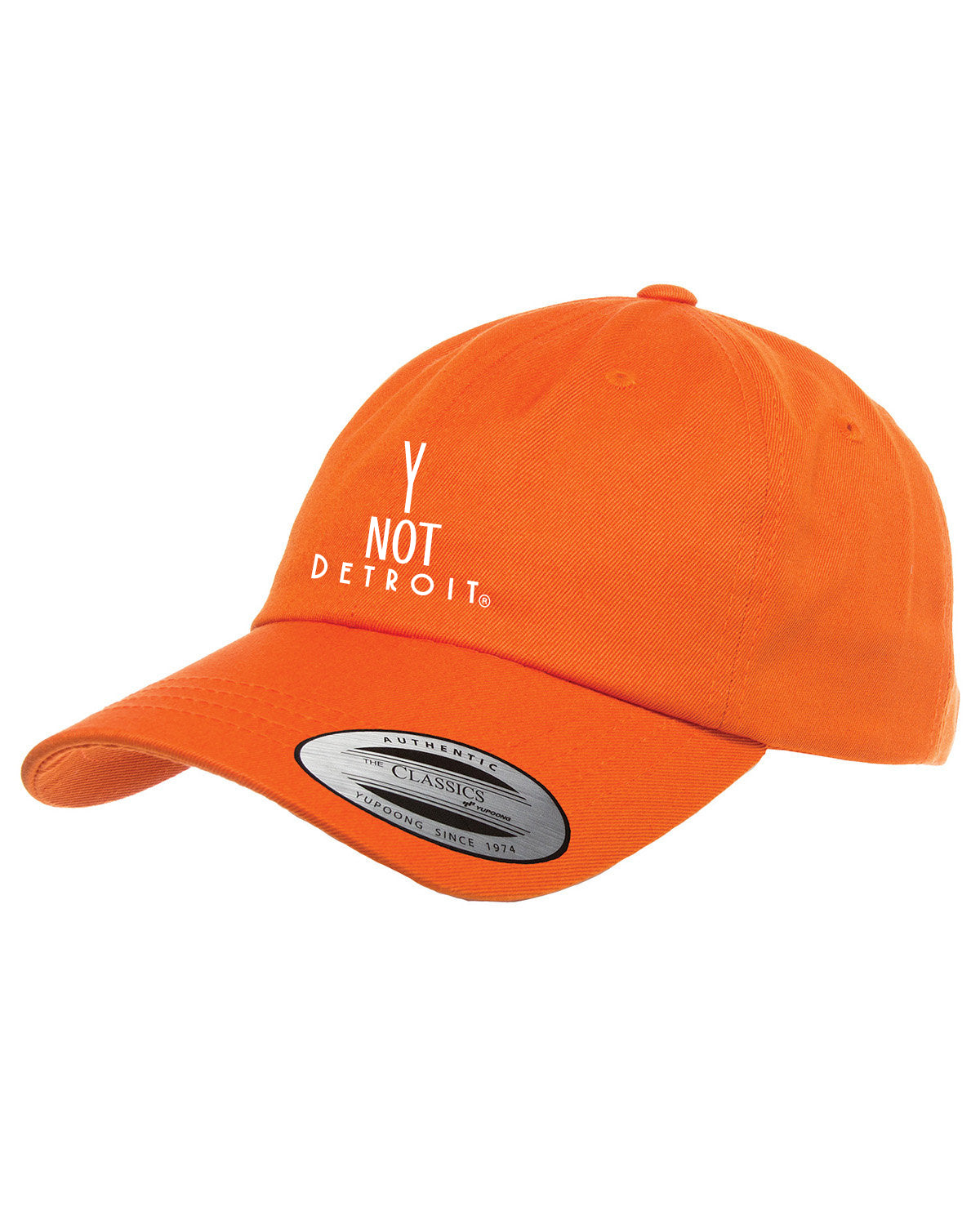 Y Not Detroit logo low profile cap.