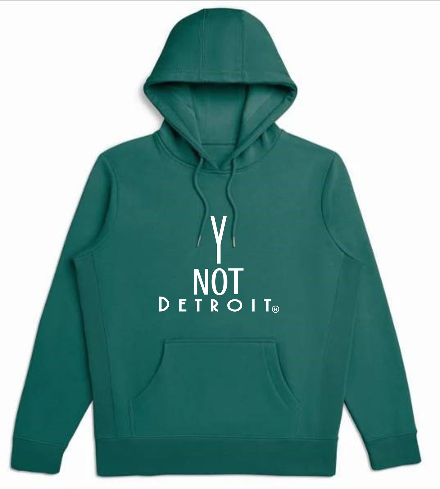 Y Not Detroit logo hooded sweatshirt