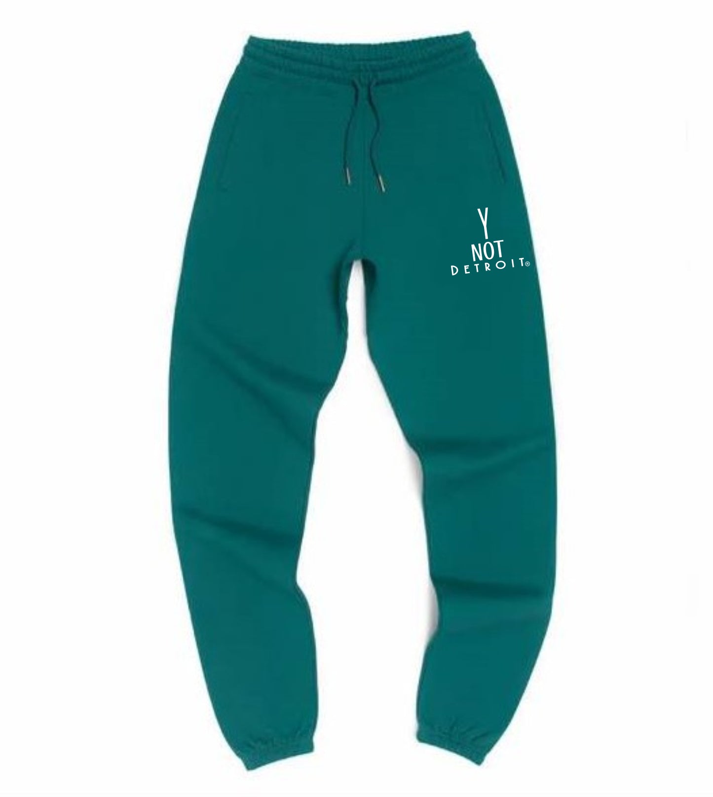 Y Not Detroit logo sweatpants