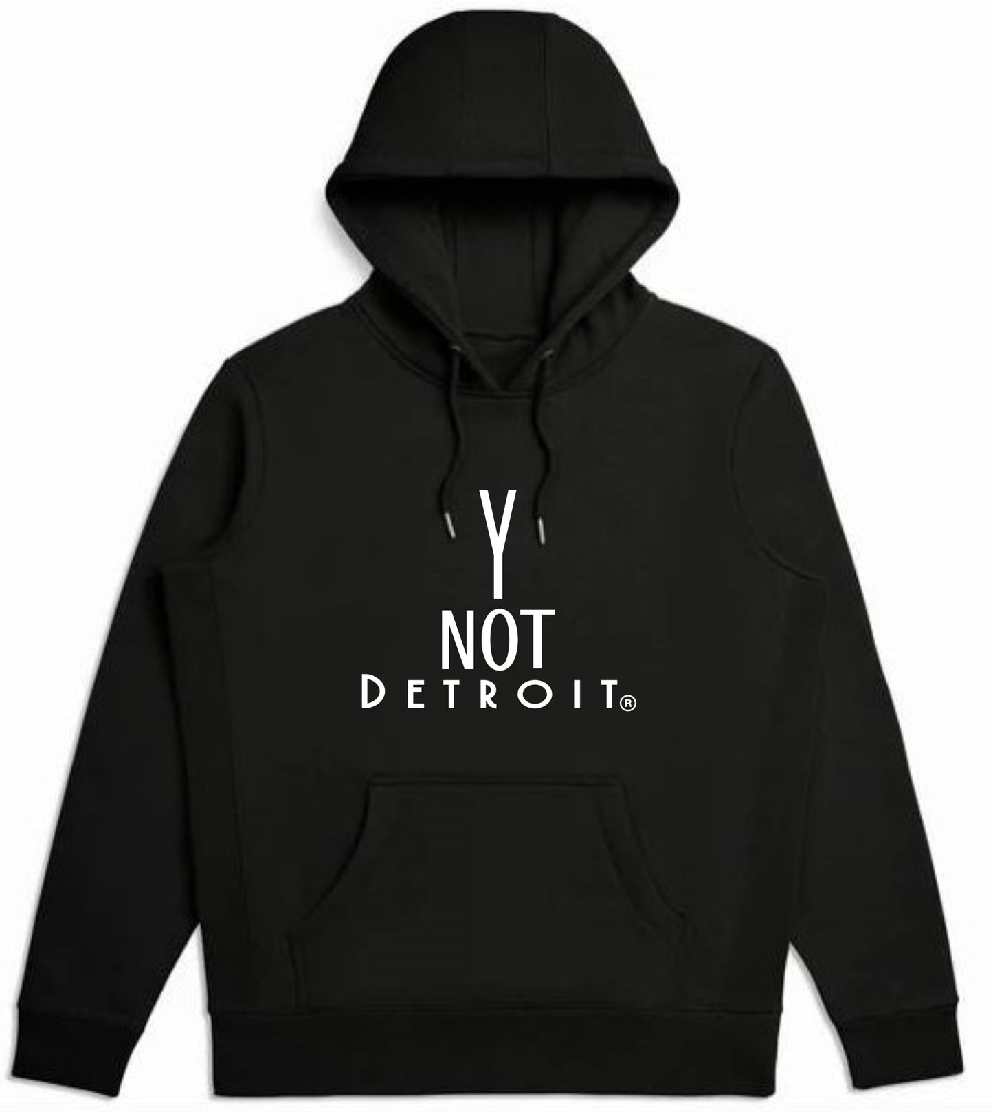 Y Not Detroit logo hooded sweatshirt