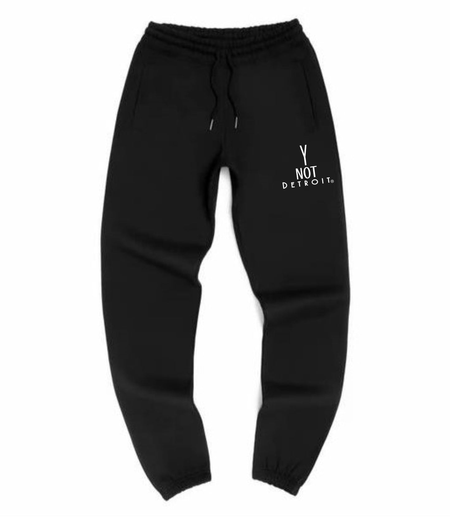 Y Not Detroit logo sweatpants