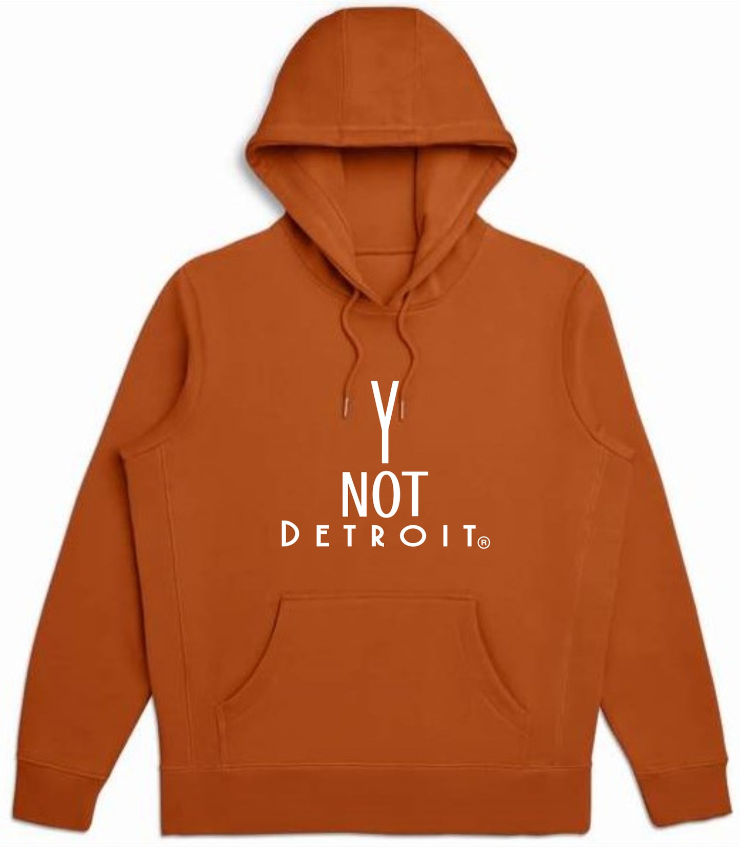 Y Not Detroit logo hooded sweatshirt
