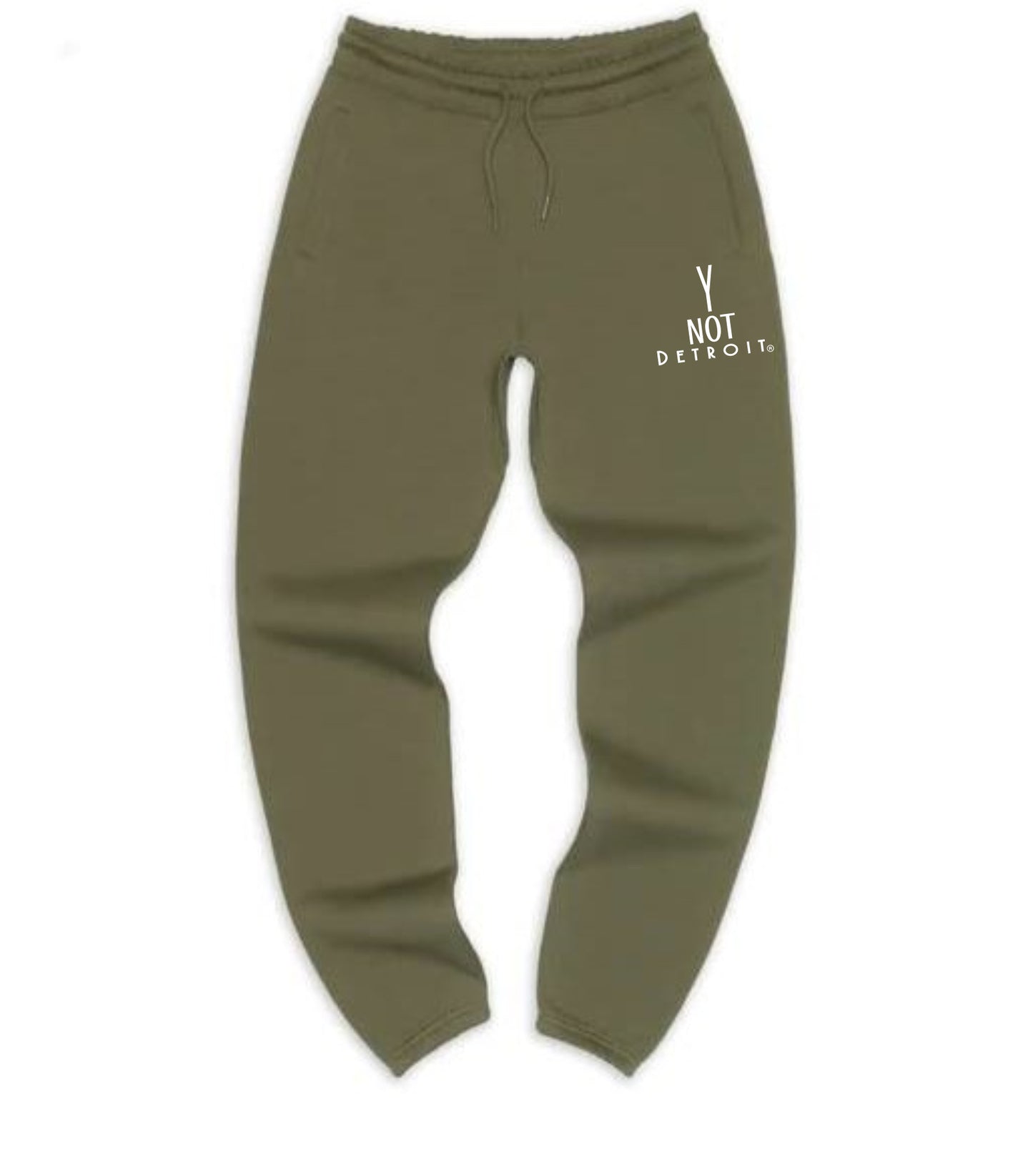 Y Not Detroit logo sweatpants
