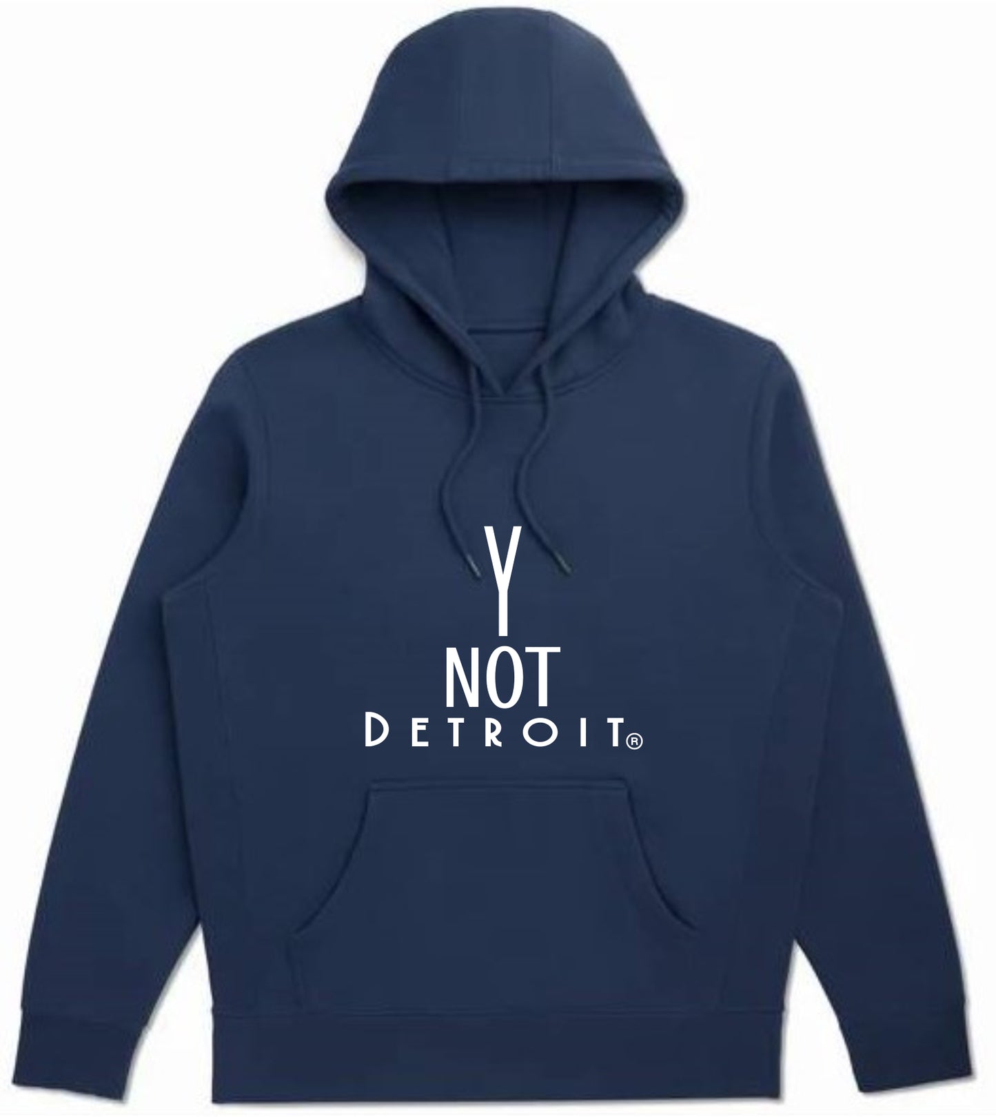 Y Not Detroit logo hooded sweatshirt