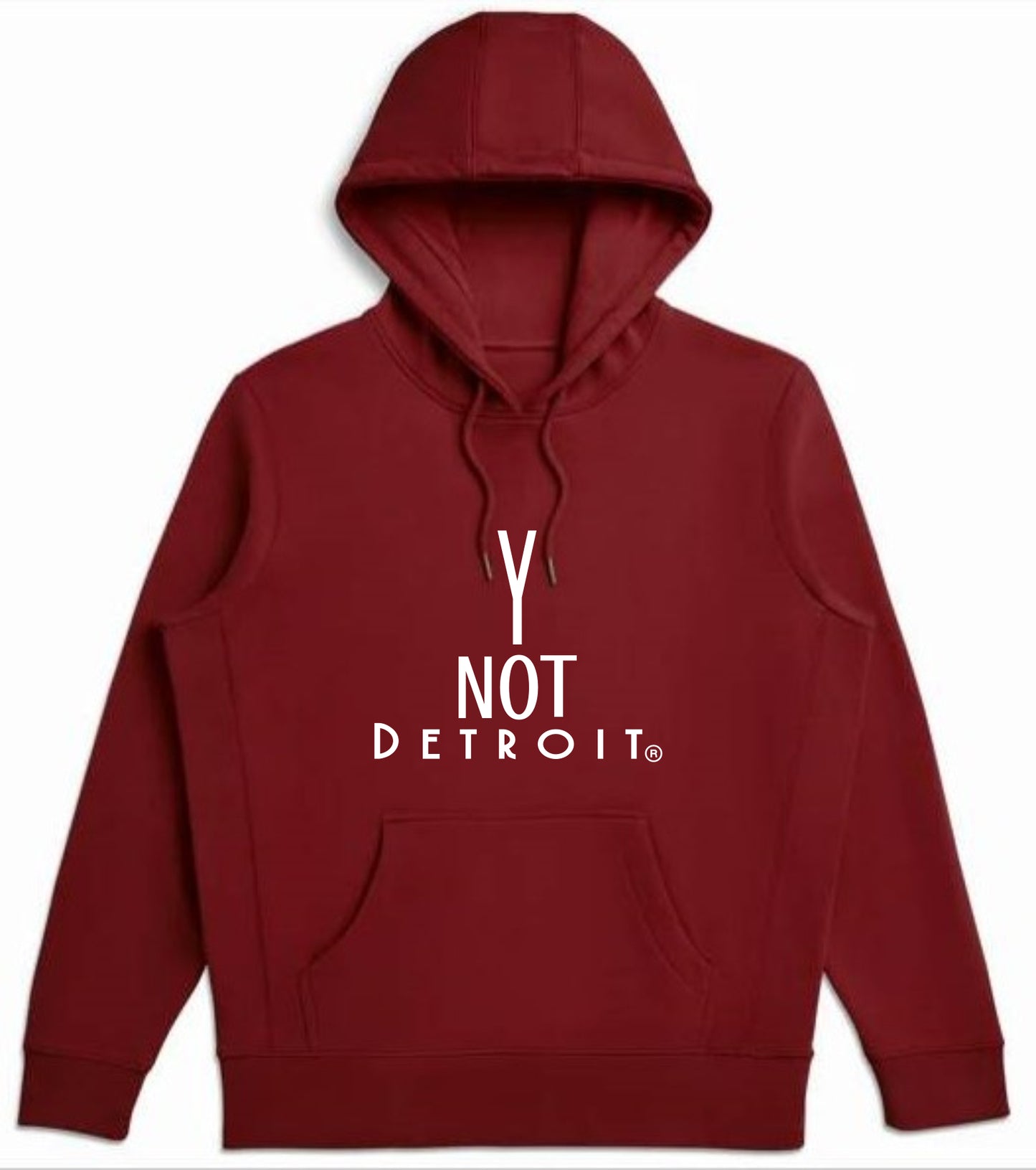 Y Not Detroit logo hooded sweatshirt