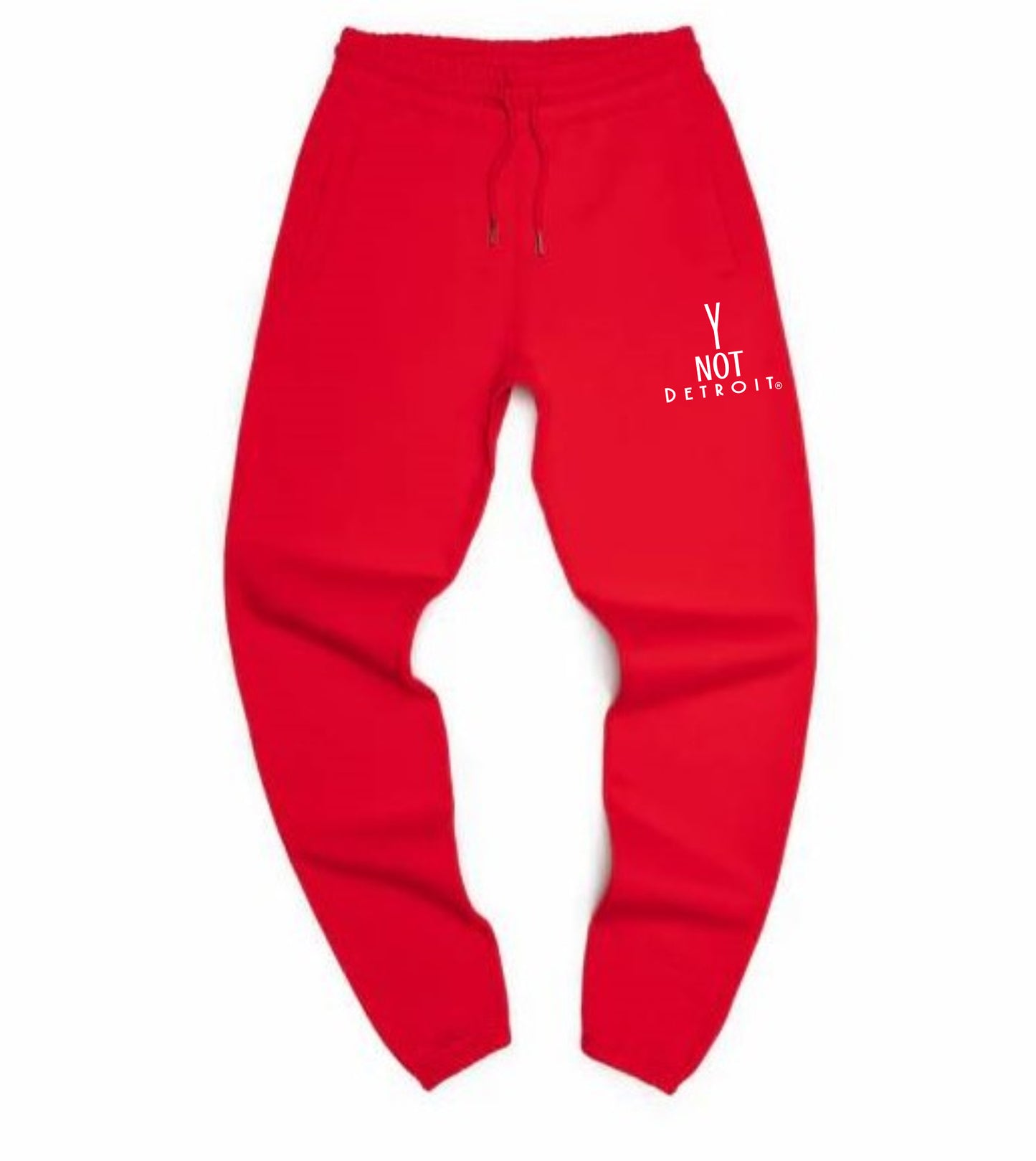 Y Not Detroit logo sweatpants