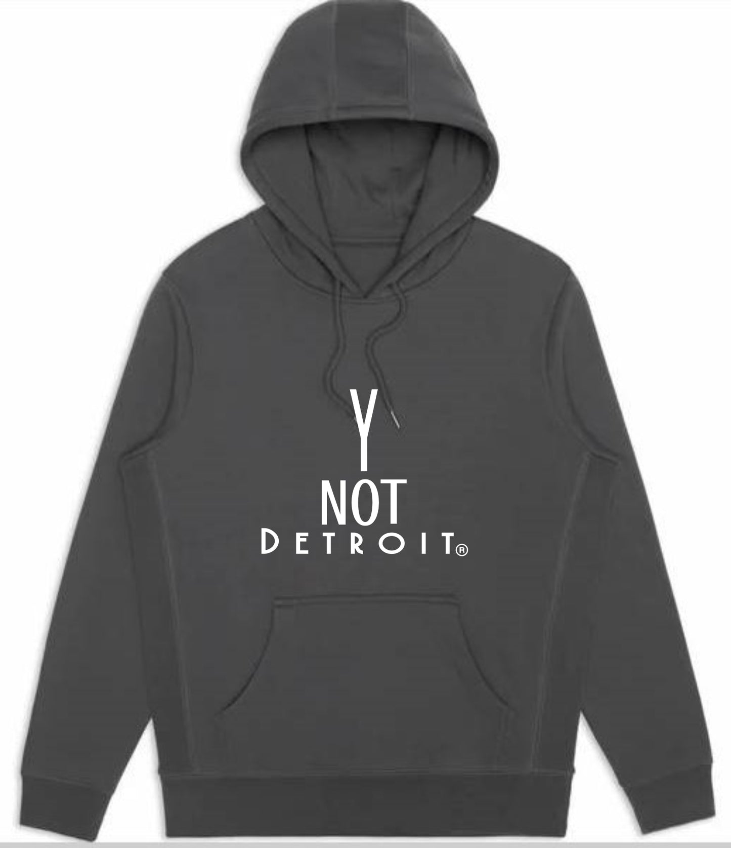 Y Not Detroit logo hooded sweatshirt