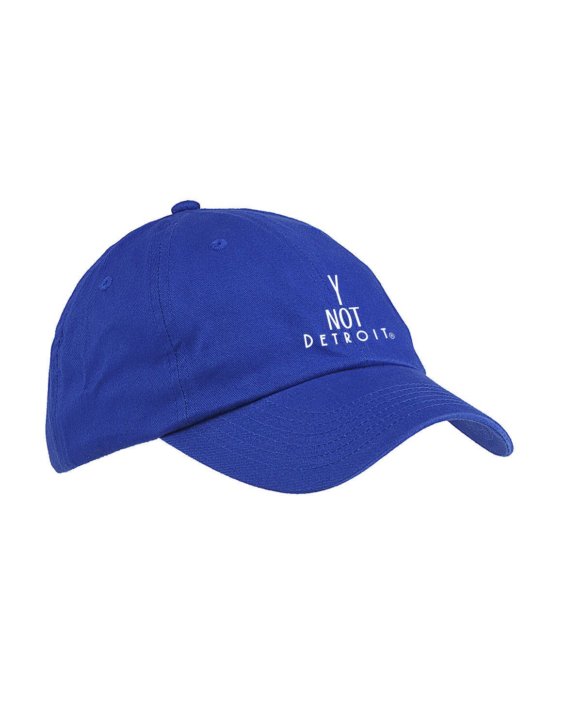 Y Not Detroit logo low profile cap.