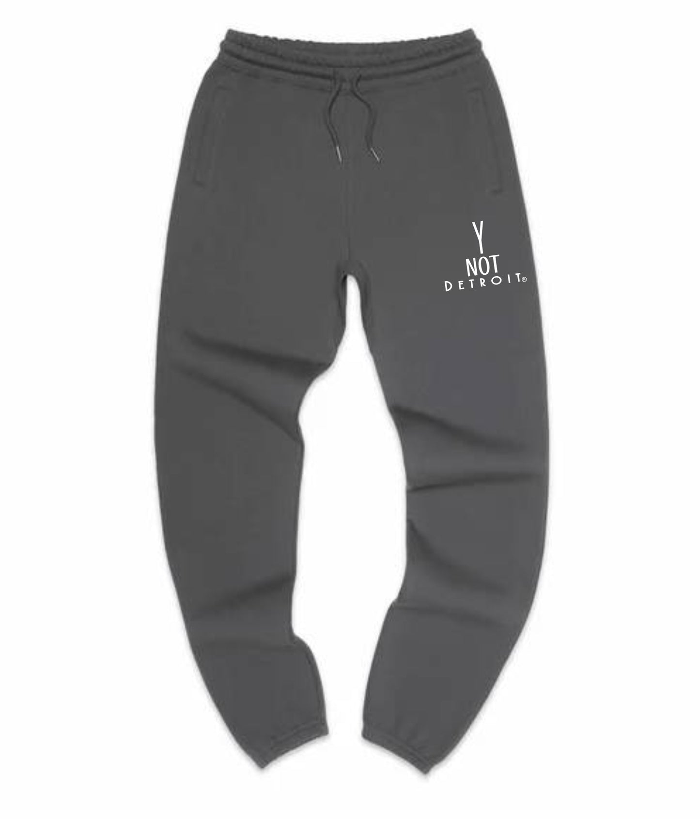 Y Not Detroit logo sweatpants