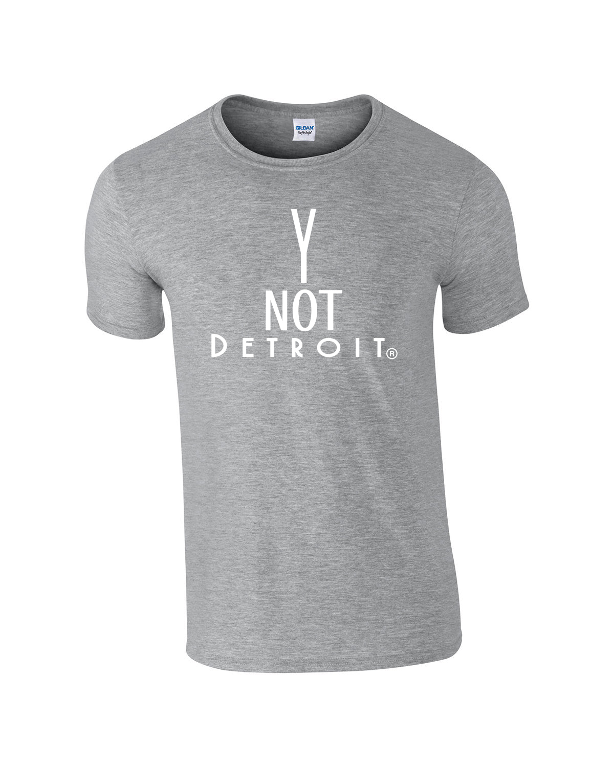 Y NOT Detroit logo t-shirt