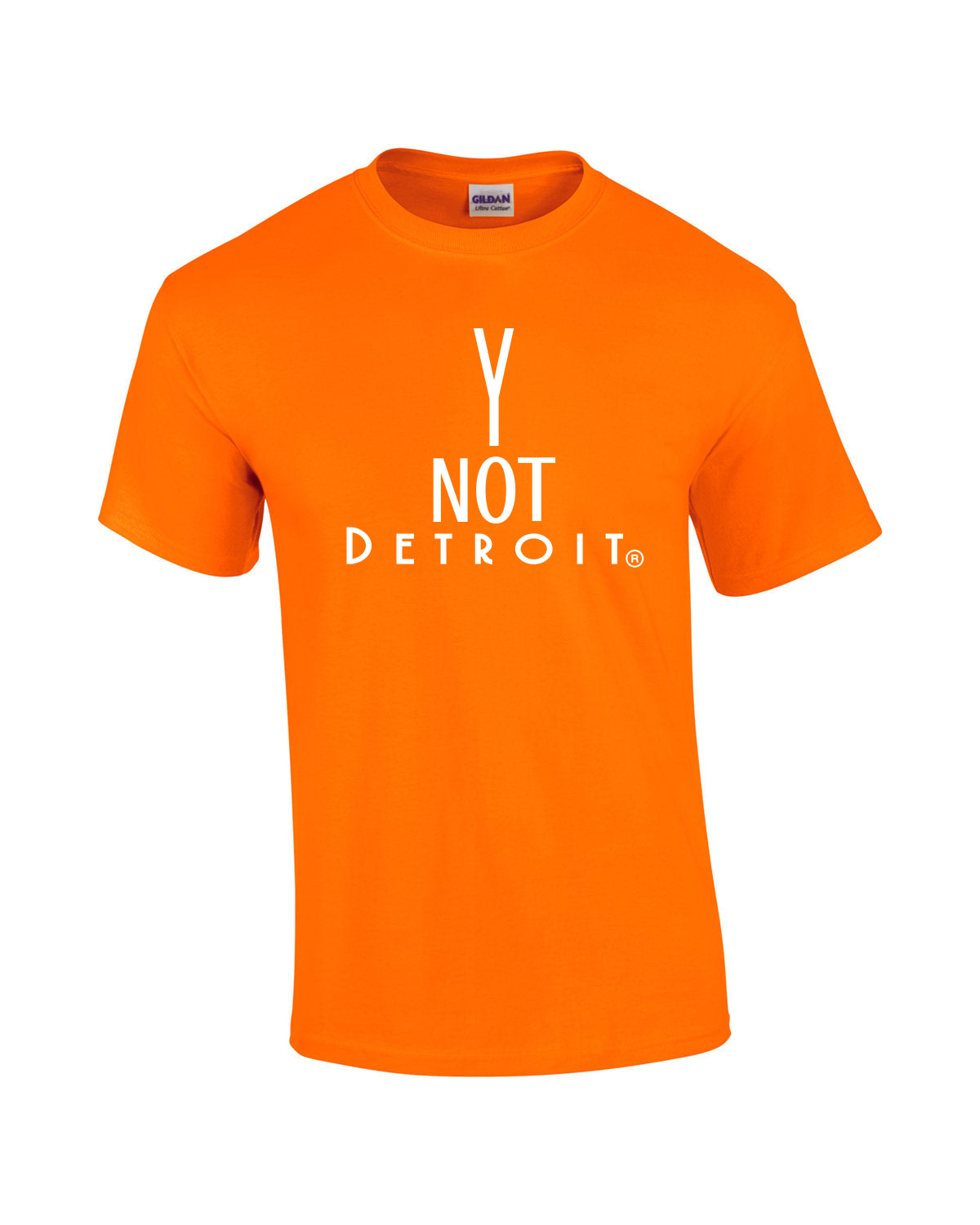 Y NOT Detroit logo t-shirt